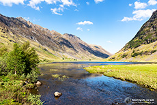 Loch Achtriochtan und River Glencoe, Schottland