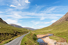 Straße zum Glen Etive