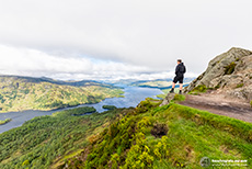 Chris auf dem Gipfel des Ben A’an, The Trossachs Area