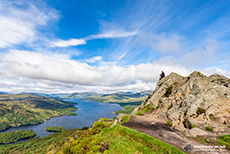 Chris genießt die Aussicht vom Ben A’an