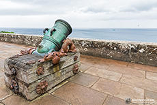 Mörser am Culzean Castle, an der Küste von South Ayrshire, Schottland