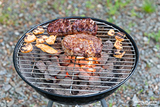 Lecker Steak mit Süsskartoffeln