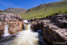 River Etive Falls, Glen Etive, Schottland