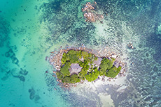 Die kleine Insel Chauve Souris, Praslin