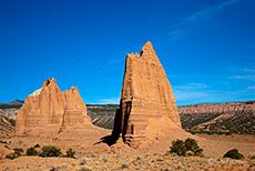 Temple of the Sun und Temple of the Moon im Cathedral Valley, Capitol Reef NP