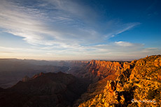 Aussicht auf den Desert View Watchtower, Grand Canyon, South Rim
