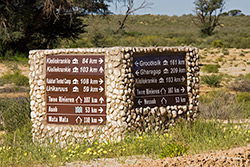Entfernungen im Park