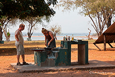 Mittagspause auf der Campsite