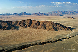 Sesriem Canyon aus der Luft