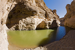 Wasser im Sesriem Canyon