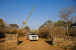 Lower Zambezi NP Parkeingang