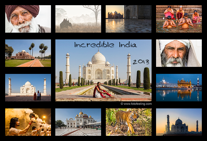 Kalender - Incredible India 2013