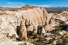 Tolle Aussicht im Kasha-Katuwe Tent Rocks National Monument, New Mexico