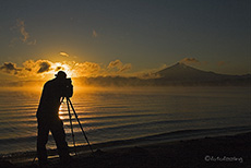 Vulkan Villarrica am Morgen