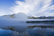 Lago Blanca mit Nebelstimmung
