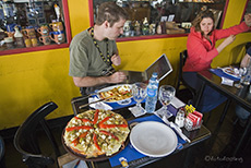 Pizza und Internet, was will man mehr - El Calafate