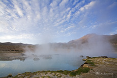 Thermalquelle am Salar de Surire (4280 m)