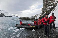 kurze Anlandung auf Elephant Island