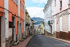 In der Altstadt von Quito unterwegs