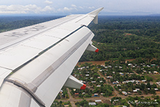 Anflug auf Coca, Ecuador