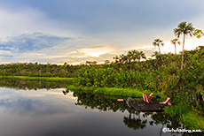 Pilchicocha-See im Abendlicht, Sacha Lodge, Amazonas Gebiet, Ecuador