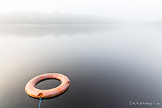 Rettungsring im Nebel