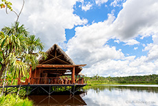 Restaurant an der Lagune, Sacha Lodge, Ecuador