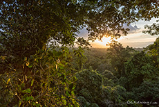 Sonnenuntergang in luftiger Höhe