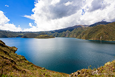 Aussicht auf die Lagune von Cuicocha