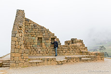 Chris am Palace von Ingapirca, Ecuador