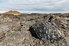 Lavafeld und Lavaformationen, Pāhoehoe-Lava, Sullivan Bay, Insel Santiago, Galapagos Inseln