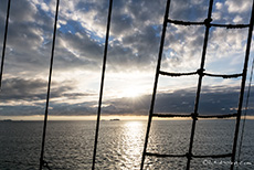 Sonnenaufgang, Insel Rábida, Galapagos Inseln