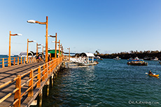 Anlegestelle für die Pangas in Puerto Ayora, Santa Cruz, Galapagos Inseln