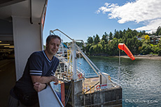 wir legen in Swartz Bay auf Vancouver Island an