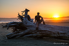 Sonnenuntergang am Meer, Long Beach