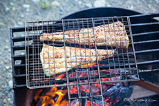 auf dem Grill brutzelt der Fisch, Ralph River CG