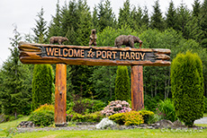 so wird man in Port Hardy begrüßt