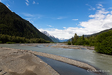 auf dem Weg zum Salmon Gletscher, Hyder, Alaska