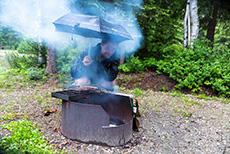 so wird auch im Regen das Steak nicht nass