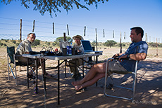 Mit Rolf und Lisa auf der Campsite