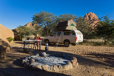 Campsite an der Spitzkoppe