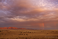 Morgenstimmung mit Regenbogen