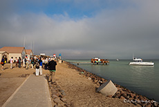 Der Bootsanleger in Walvis Bay