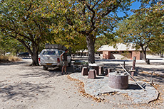 Unsere Campsite in Halali, Etosha Nationalpark