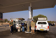 Tankstelle im Caprivi