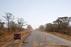 Horrorpiste kurz nach Livingstone Richtung Lusaka