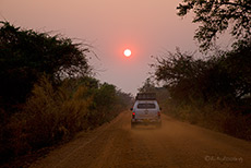 Sonnenaufgang auf dem Weg nach Chipata