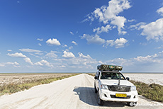 Unterwegs an der Fisher´s Pan, Etosha Nationalpark, Namibia