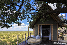 Unser kleiner Bungalow, Dolomite Camp, Etosha Nationalpark, Namibia