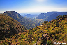 Aussicht vom Lenong View Point auf den Marakele Nationalpark, Südafrika